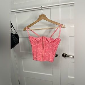 Pink corset